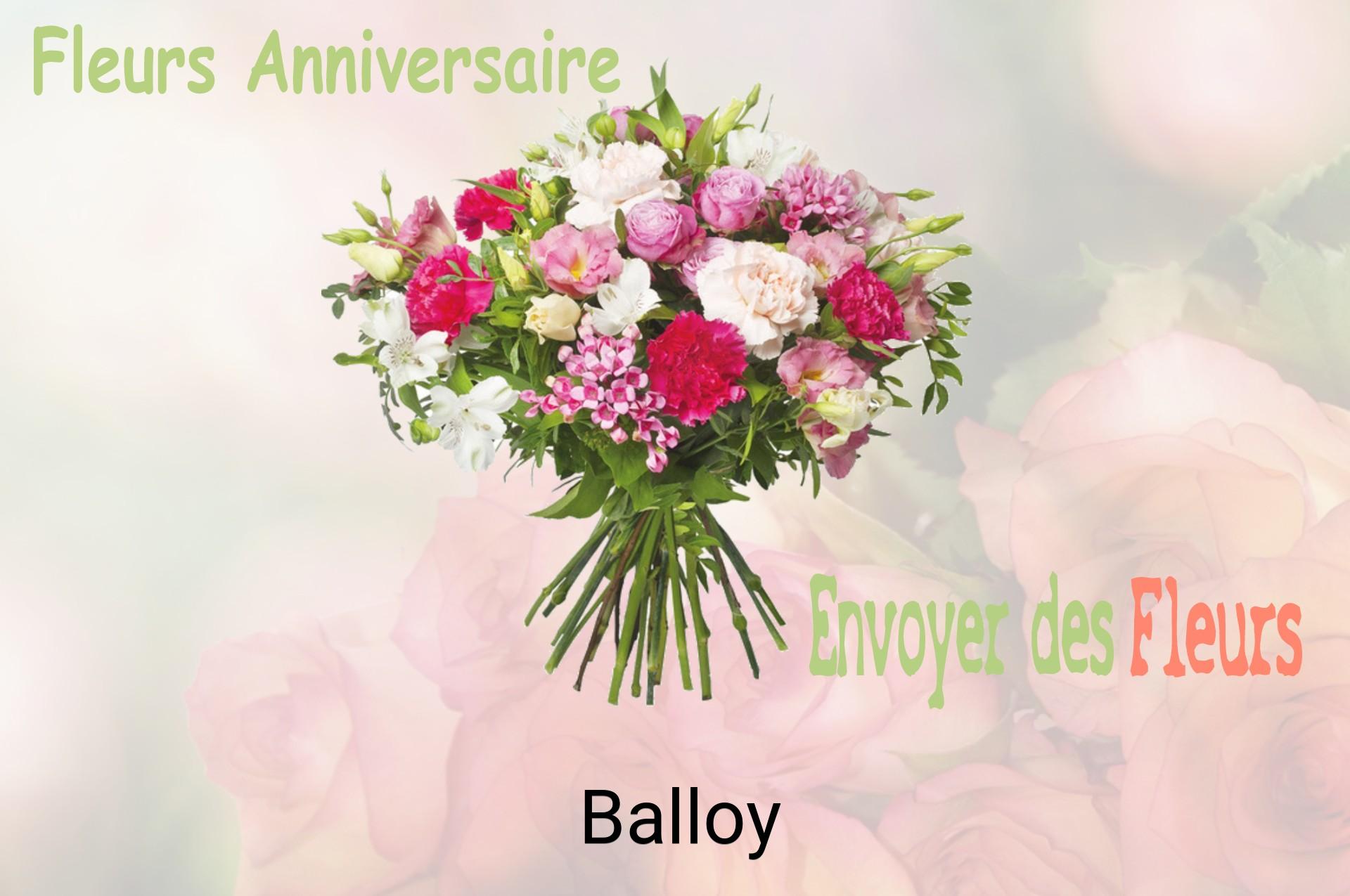 Bouquet de fleurs d’anniversaire livré à Balloy